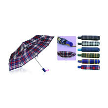 Check Compact Duomatick Windproof Umbrellas (YS-3FD22083522R)